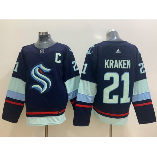 Men Seattle Kraken 21 Seattle Kraken Navy Adidas Jersey Men Seattle Kraken 21 Seattle Kraken Navy Adidas Jersey