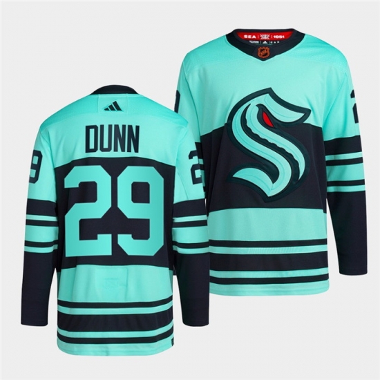Men Seattle Kraken 29 Vince Dunn Ice Blue 2022 23 Reverse Retro Stitched Jersey Men Seattle Kraken 29 Vince Dunn Ice Blue 2022 23 Reverse Retro Stitched Jersey