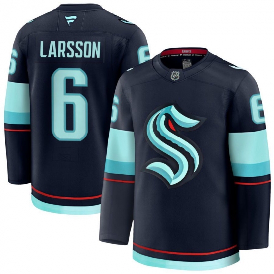 Men Seattle Kraken 6 Adam Larsson Navy 2024 25 Home Stitched Hockey Jersey Men Seattle Kraken 6 Adam Larsson Navy 2024 25 Home Stitched Hockey Jersey