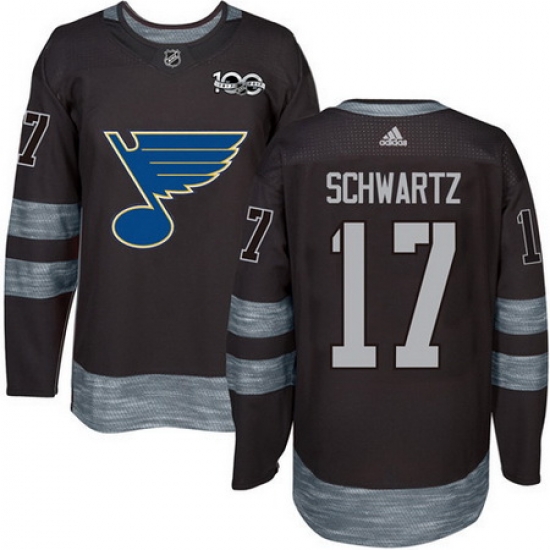 Blues #17 Jaden Schwartz Black 1917 2017 100th Anniversary Stitched NHL Jersey Blues #17 Jaden Schwartz Black 1917 2017 100th Anniversary Stitched NHL Jersey