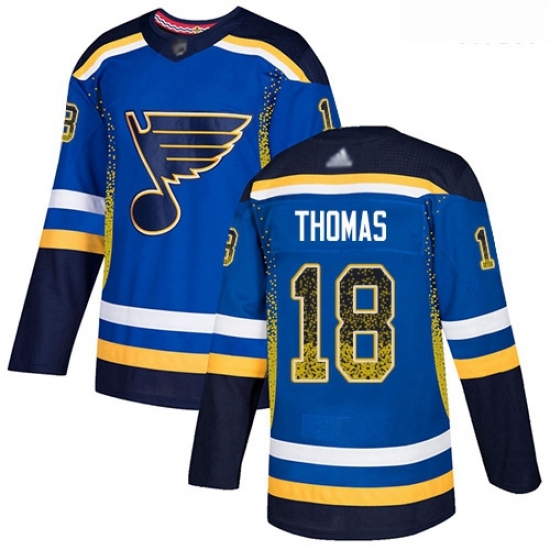 Blues #18 Robert Thomas Blue Home Authentic Drift Fashion Stitched Hockey Jersey Blues #18 Robert Thomas Blue Home Authentic Drift Fashion Stitched Hockey Jersey