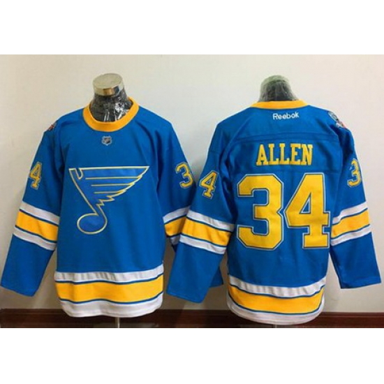 Blues #34 Jake Allen Light Blue 2017 Winter Classic Stitched NHL Jersey Blues #34 Jake Allen Light Blue 2017 Winter Classic Stitched NHL Jersey