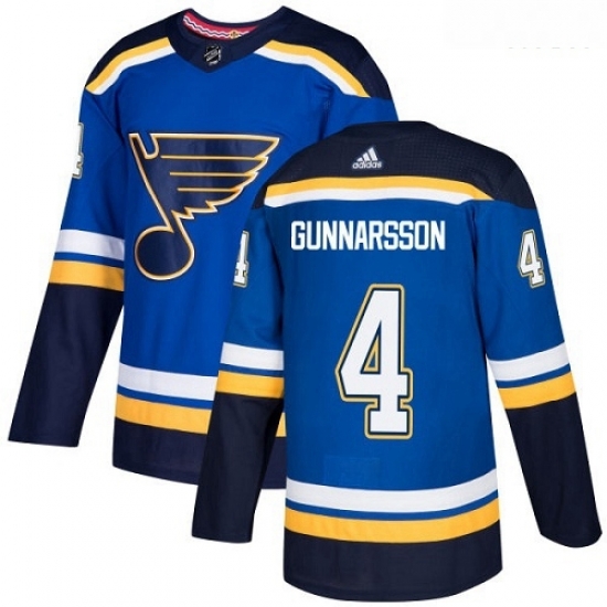 Blues 4 Carl Gunnarsson Blue Adidas Jersey Blues 4 Carl Gunnarsson Blue Adidas Jersey