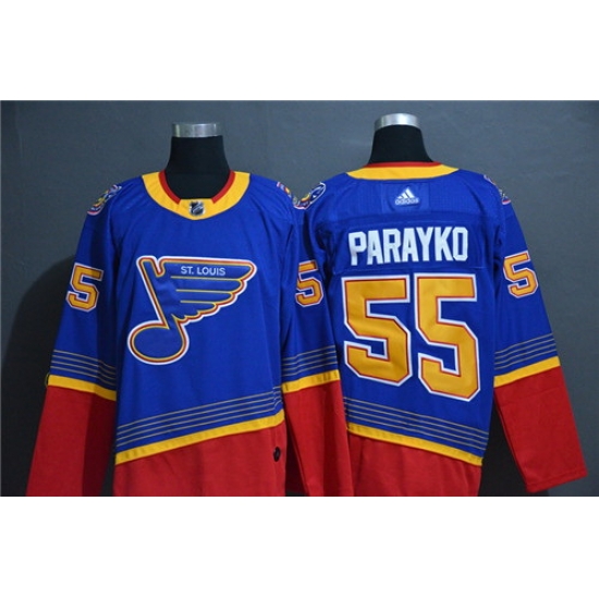 Blues 55 Colton Parayko Blue Adidas Jersey Blues 55 Colton Parayko Blue Adidas Jersey