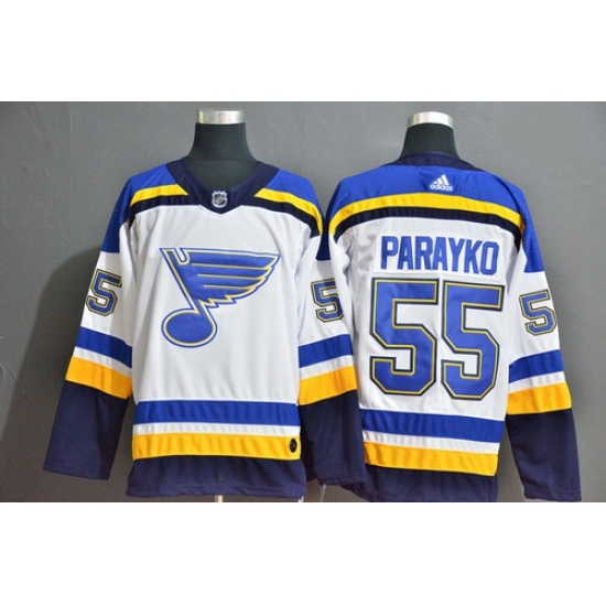 Blues 55 Colton Parayko White Adidas Jersey Blues 55 Colton Parayko White Adidas Jersey