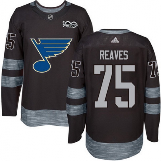 Blues #75 Ryan Reaves Black 1917 2017 100th Anniversary Stitched NHL Jersey Blues #75 Ryan Reaves Black 1917 2017 100th Anniversary Stitched NHL Jersey