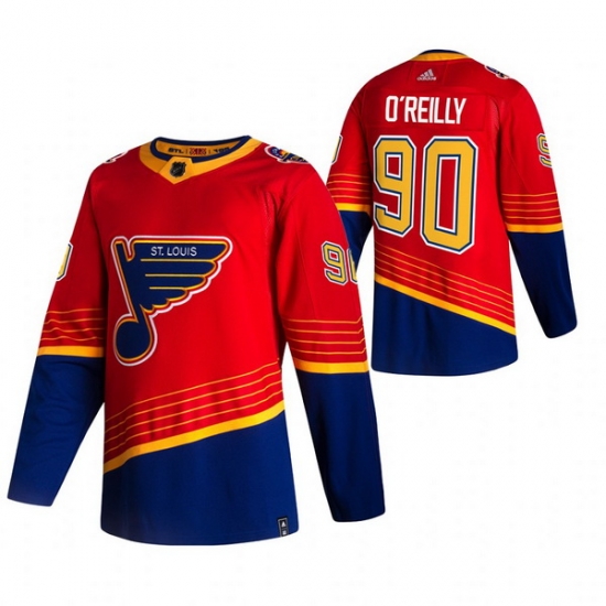Men St Louis Blues 90 Ryan O 27Reilly Red Adidas 2020 21 Reverse Retro Alternate NHL Jersey Men St Louis Blues 90 Ryan O 27Reilly Red Adidas 2020 21 Reverse Retro Alternate NHL Jersey