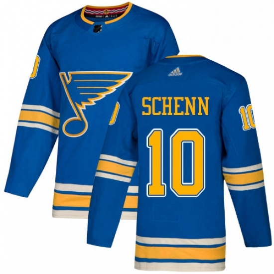 Mens Adidas St Louis Blues 10 Brayden Schenn Blue Alternate Authentic Stitched NHL Jersey Mens Adidas St Louis Blues 10 Brayden Schenn Blue Alternate Authentic Stitched NHL Jersey