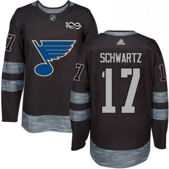 Mens Adidas St Louis Blues 17 Jaden Schwartz Authentic Black 1917 2017 100th Anniversary NHL Jersey Mens Adidas St Louis Blues 17 Jaden Schwartz Authentic Black 1917 2017 100th Anniversary NHL Jersey