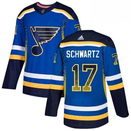 Mens Adidas St Louis Blues 17 Jaden Schwartz Authentic Blue Drift Fashion NHL Jersey Mens Adidas St Louis Blues 17 Jaden Schwartz Authentic Blue Drift Fashion NHL Jersey