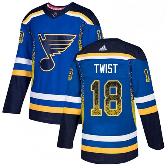 Mens Adidas St Louis Blues 18 Tony Twist Authentic Blue Drift Fashion NHL Jersey Mens Adidas St Louis Blues 18 Tony Twist Authentic Blue Drift Fashion NHL Jersey
