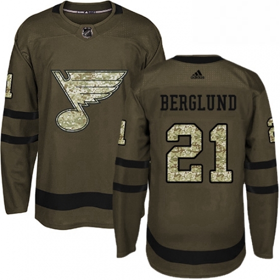 Mens Adidas St Louis Blues 21 Patrik Berglund Premier Green Salute to Service NHL Jersey Mens Adidas St Louis Blues 21 Patrik Berglund Premier Green Salute to Service NHL Jersey