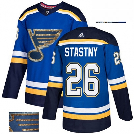 Mens Adidas St Louis Blues 26 Paul Stastny Authentic Royal Blue Fashion Gold NHL Jersey Mens Adidas St Louis Blues 26 Paul Stastny Authentic Royal Blue Fashion Gold NHL Jersey