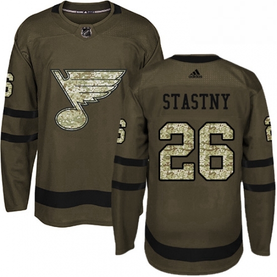 Mens Adidas St Louis Blues 26 Paul Stastny Premier Green Salute to Service NHL Jersey Mens Adidas St Louis Blues 26 Paul Stastny Premier Green Salute to Service NHL Jersey