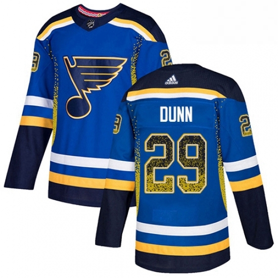 Mens Adidas St Louis Blues 29 Vince Dunn Authentic Blue Drift Fashion NHL Jersey Mens Adidas St Louis Blues 29 Vince Dunn Authentic Blue Drift Fashion NHL Jersey