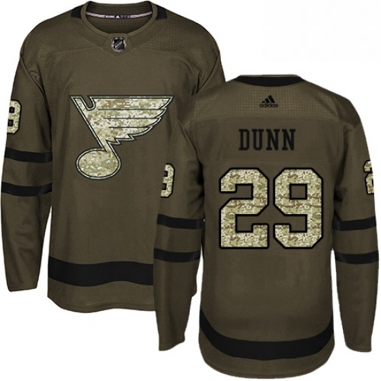 Mens Adidas St Louis Blues 29 Vince Dunn Premier Green Salute to Service NHL Jersey Mens Adidas St Louis Blues 29 Vince Dunn Premier Green Salute to Service NHL Jersey