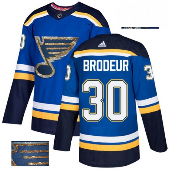 Mens Adidas St Louis Blues 30 Martin Brodeur Authentic Royal Blue Fashion Gold NHL Jersey Mens Adidas St Louis Blues 30 Martin Brodeur Authentic Royal Blue Fashion Gold NHL Jersey