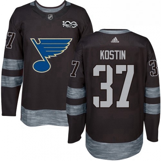 Mens Adidas St Louis Blues 37 Klim Kostin Authentic Black 1917 2017 100th Anniversary NHL Jersey Mens Adidas St Louis Blues 37 Klim Kostin Authentic Black 1917 2017 100th Anniversary NHL Jersey