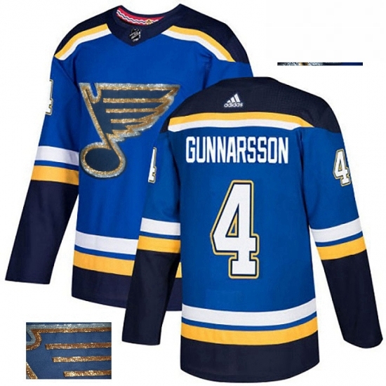Mens Adidas St Louis Blues 4 Carl Gunnarsson Authentic Royal Blue Fashion Gold NHL Jersey Mens Adidas St Louis Blues 4 Carl Gunnarsson Authentic Royal Blue Fashion Gold NHL Jersey