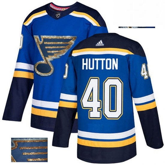 Mens Adidas St Louis Blues 40 Carter Hutton Authentic Royal Blue Fashion Gold NHL Jersey Mens Adidas St Louis Blues 40 Carter Hutton Authentic Royal Blue Fashion Gold NHL Jersey