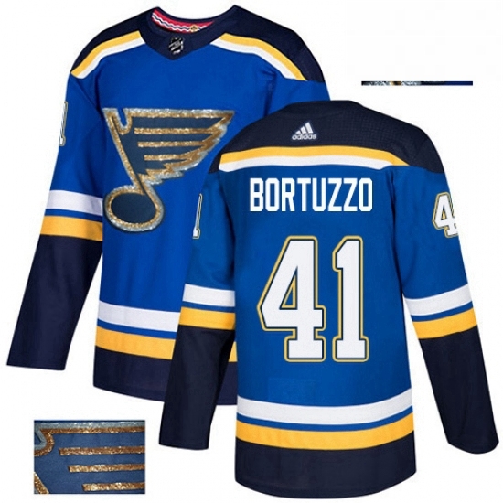 Mens Adidas St Louis Blues 41 Robert Bortuzzo Authentic Royal Blue Fashion Gold NHL Jersey Mens Adidas St Louis Blues 41 Robert Bortuzzo Authentic Royal Blue Fashion Gold NHL Jersey