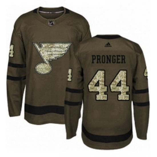 Mens Adidas St Louis Blues 44 Chris Pronger Authentic Green Salute to Service NHL Jersey Mens Adidas St Louis Blues 44 Chris Pronger Authentic Green Salute to Service NHL Jersey