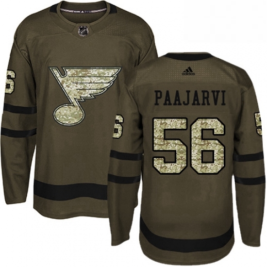 Mens Adidas St Louis Blues 56 Magnus Paajarvi Authentic Green Salute to Service NHL Jersey Mens Adidas St Louis Blues 56 Magnus Paajarvi Authentic Green Salute to Service NHL Jersey