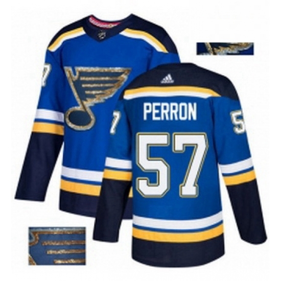 Mens Adidas St Louis Blues 57 David Perron Authentic Royal Blue Fashion Gold NHL Jersey Mens Adidas St Louis Blues 57 David Perron Authentic Royal Blue Fashion Gold NHL Jersey