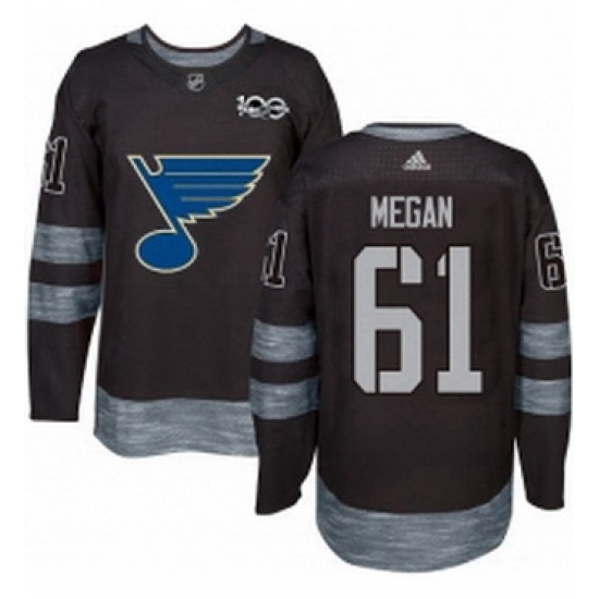 Mens Adidas St Louis Blues 61 Wade Megan Authentic Black 1917 2017 100th Anniversary NHL Jersey Mens Adidas St Louis Blues 61 Wade Megan Authentic Black 1917 2017 100th Anniversary NHL Jersey