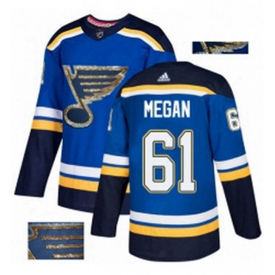 Mens Adidas St Louis Blues 61 Wade Megan Authentic Royal Blue Fashion Gold NHL Jersey Mens Adidas St Louis Blues 61 Wade Megan Authentic Royal Blue Fashion Gold NHL Jersey