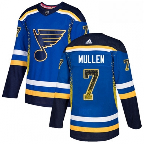 Mens Adidas St Louis Blues 7 Joe Mullen Authentic Blue Drift Fashion NHL Jersey Mens Adidas St Louis Blues 7 Joe Mullen Authentic Blue Drift Fashion NHL Jersey