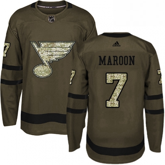 Mens Adidas St Louis Blues 7 Patrick Maroon Authentic Green Salute to Service NHL Jersey Mens Adidas St Louis Blues 7 Patrick Maroon Authentic Green Salute to Service NHL Jersey