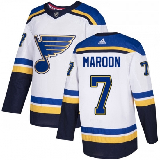Mens Adidas St Louis Blues 7 Patrick Maroon Authentic White Away NHL Jersey Mens Adidas St Louis Blues 7 Patrick Maroon Authentic White Away NHL Jersey