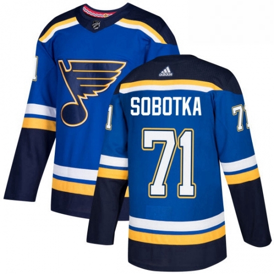Mens Adidas St Louis Blues 71 Vladimir Sobotka Premier Royal Blue Home NHL Jersey Mens Adidas St Louis Blues 71 Vladimir Sobotka Premier Royal Blue Home NHL Jersey