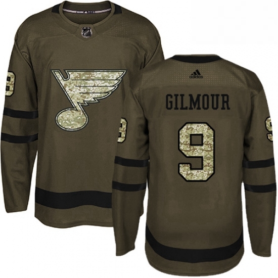 Mens Adidas St Louis Blues 9 Doug Gilmour Premier Green Salute to Service NHL Jersey Mens Adidas St Louis Blues 9 Doug Gilmour Premier Green Salute to Service NHL Jersey