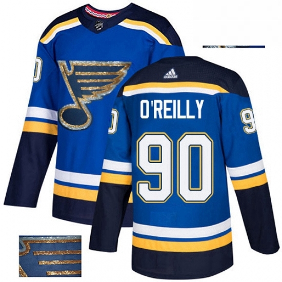 Mens Adidas St Louis Blues 90 Ryan OReilly Authentic Royal Blue Fashion Gold NHL Jerse Mens Adidas St Louis Blues 90 Ryan OReilly Authentic Royal Blue Fashion Gold NHL Jerse
