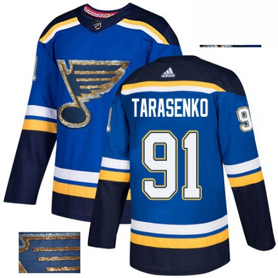 Mens Adidas St Louis Blues 91 Vladimir Tarasenko Authentic Royal Blue Fashion Gold NHL Jersey Mens Adidas St Louis Blues 91 Vladimir Tarasenko Authentic Royal Blue Fashion Gold NHL Jersey