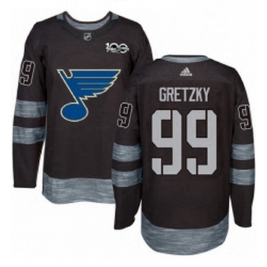 Mens Adidas St Louis Blues 99 Wayne Gretzky Authentic Black 1917 2017 100th Anniversary NHL Jersey Mens Adidas St Louis Blues 99 Wayne Gretzky Authentic Black 1917 2017 100th Anniversary NHL Jersey
