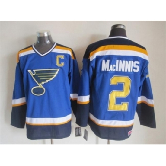 NHL St.Louis Blues #2 MacINNIS blue jerseys NHL St.Louis Blues #2 MacINNIS blue jerseys