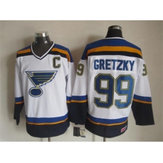 NHL St.Louis Blues #99 Gretzky white jerseys NHL St.Louis Blues #99 Gretzky white jerseys