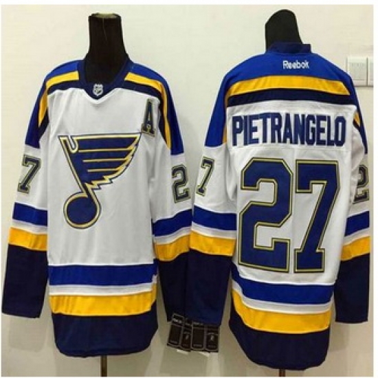 St Louis Blues #27 Alex Pietrangelo White New Road Stitched NHL Jersey St Louis Blues #27 Alex Pietrangelo White New Road Stitched NHL Jersey