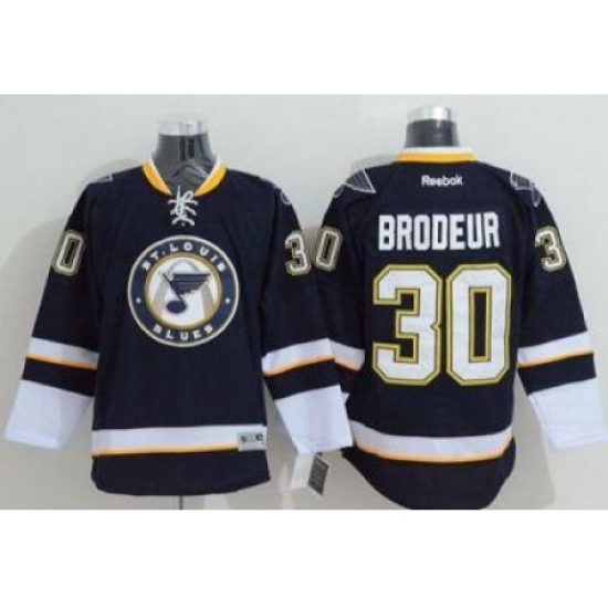St. Louis Blues #30 Martin Brodeur Navy Blue Third Stitched NHL Jersey St. Louis Blues #30 Martin Brodeur Navy Blue Third Stitched NHL Jersey