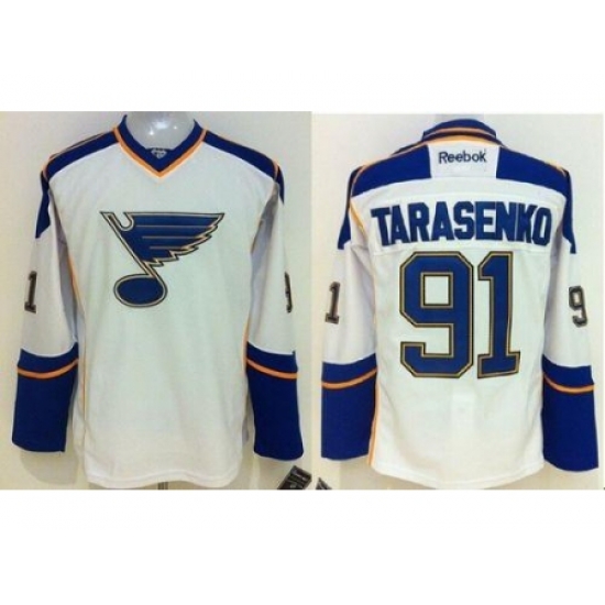 St. Louis Blues #91 Vladimir Tarasenko White Away Stitched NHL Jersey St. Louis Blues #91 Vladimir Tarasenko White Away Stitched NHL Jersey