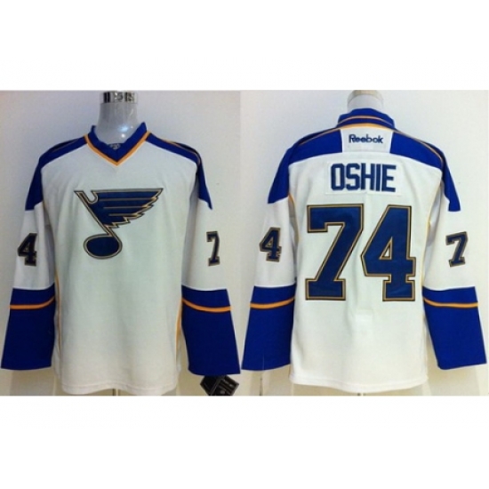 St.Louis Blues 74 TJ Oshie White NHL Jerseys St.Louis Blues 74 TJ Oshie White NHL Jerseys