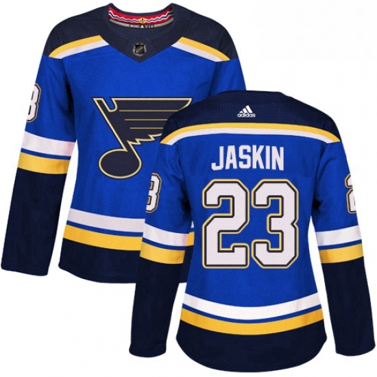 Womens Adidas St Louis Blues 23 Dmitrij Jaskin Authentic Royal Blue Home NHL Jersey Womens Adidas St Louis Blues 23 Dmitrij Jaskin Authentic Royal Blue Home NHL Jersey
