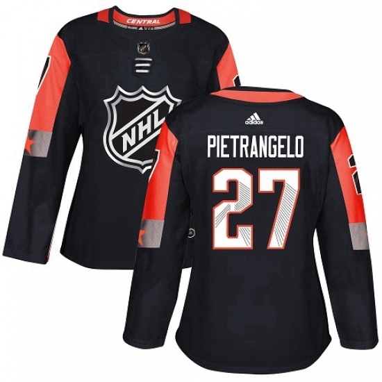 Womens Adidas St Louis Blues 27 Alex Pietrangelo Authentic Black 2018 All Star Central Division NHL Jersey Womens Adidas St Louis Blues 27 Alex Pietrangelo Authentic Black 2018 All Star Central Division NHL Jersey