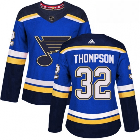 Womens Adidas St Louis Blues 32 Tage Thompson Premier Royal Blue Home NHL Jersey Womens Adidas St Louis Blues 32 Tage Thompson Premier Royal Blue Home NHL Jersey