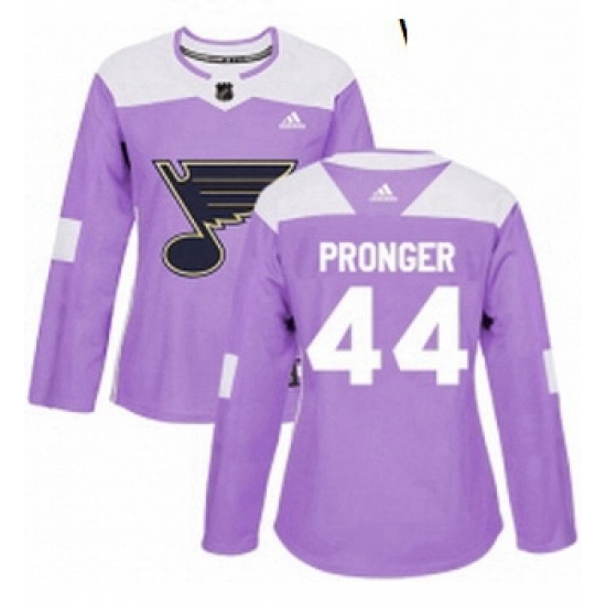 Womens Adidas St Louis Blues 44 Chris Pronger Authentic Purple Fights Cancer Practice NHL Jersey Womens Adidas St Louis Blues 44 Chris Pronger Authentic Purple Fights Cancer Practice NHL Jersey