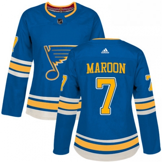 Womens Adidas St Louis Blues 7 Patrick Maroon Authentic Navy Blue Alternate NHL Jersey Womens Adidas St Louis Blues 7 Patrick Maroon Authentic Navy Blue Alternate NHL Jersey