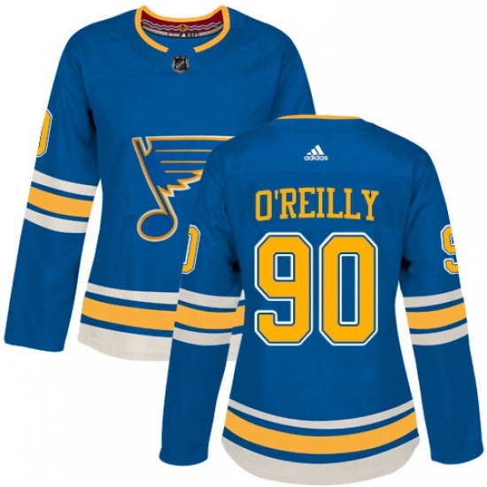 Womens Adidas St Louis Blues 90 Ryan OReilly Premier Navy Blue Alternate NHL Jerse Womens Adidas St Louis Blues 90 Ryan OReilly Premier Navy Blue Alternate NHL Jerse